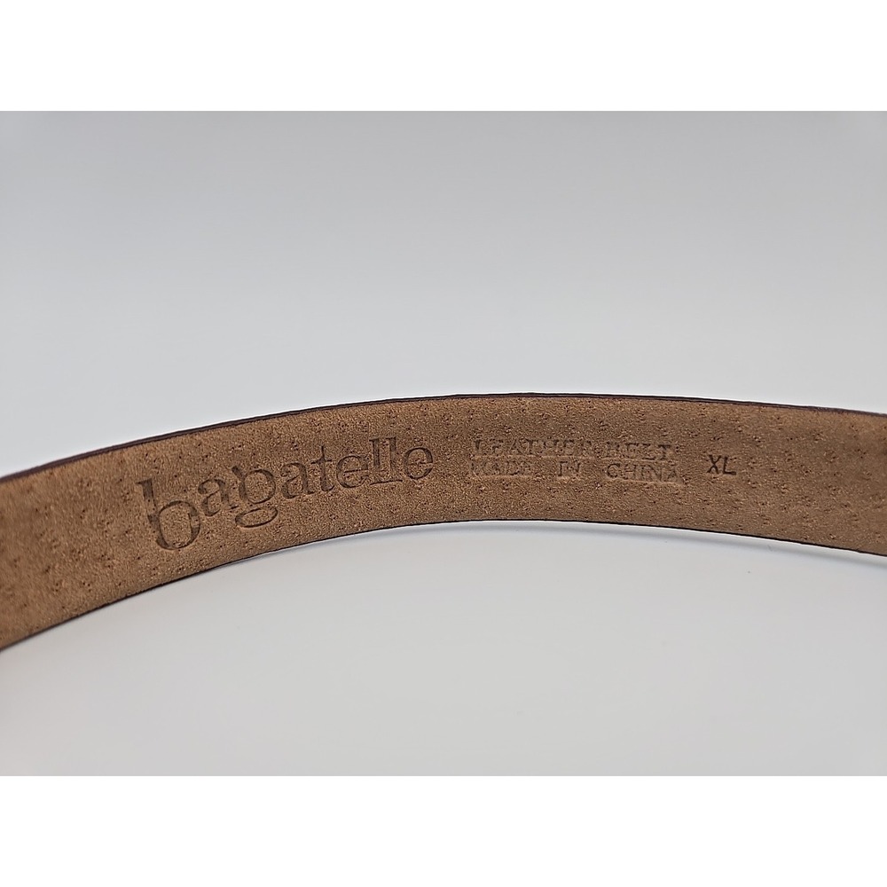 BAGATELLE BROWN LEATHER WOMEN'S ‎ BELT Size XL 35-36 - Picture 3 of 3